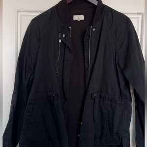 Black bomber jacket